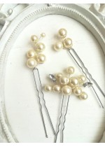 Дизайнерски перлени фуркети за сватбена прическа модел Stylish in Ivory by Rosie